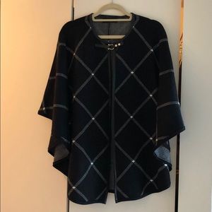 Black, plaid cape. Size xs/s. Perfect condition